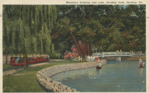 Miniature Railroad and Lake at Hershey Park
